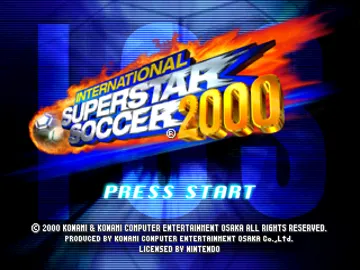 International Superstar Soccer 2000 (Europe) (En,De) screen shot title